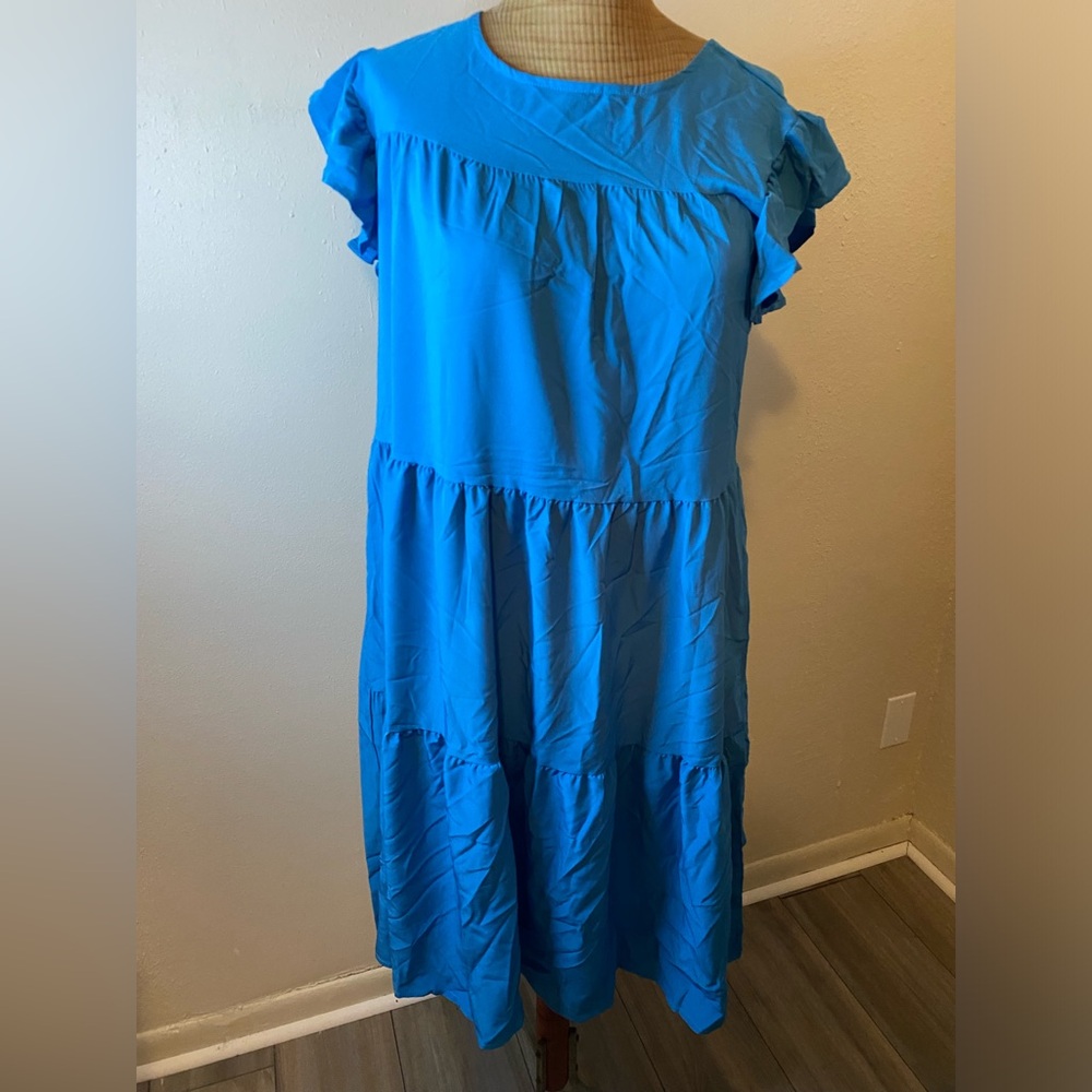 No Brand, blue, Like New long dress, Size Small, goes passed knees, maxi dress